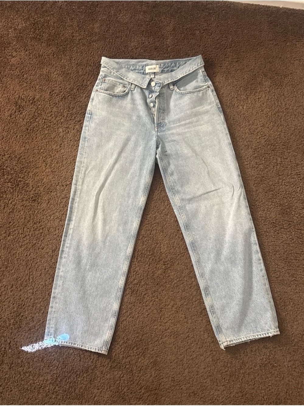 Aritzia Men's Light Blue Straight Jeans